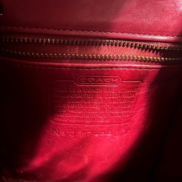 Vintage Coach Small Daypack Backpack 9960 Red - Picture 7 of 7